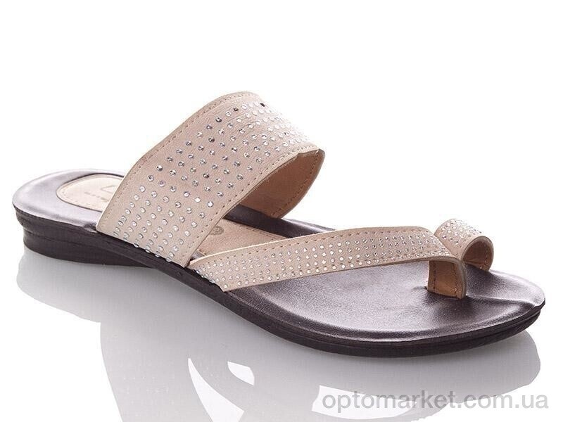 Купить Шльопанці жіночі WLinda-beige Demur бежевий, фото 1