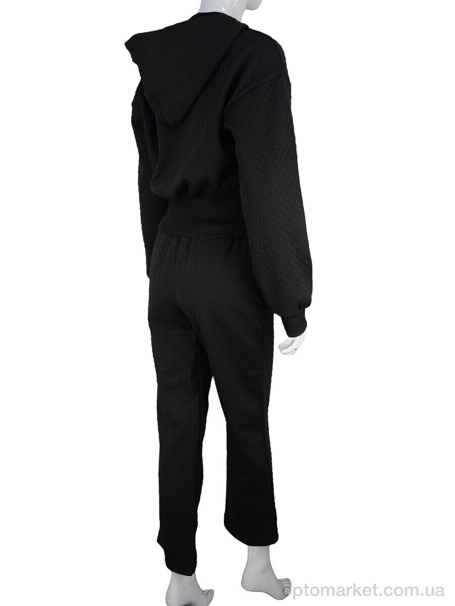 Купить Спортивний костюм жіночі WLT4366 black Glostory чорний, фото 2