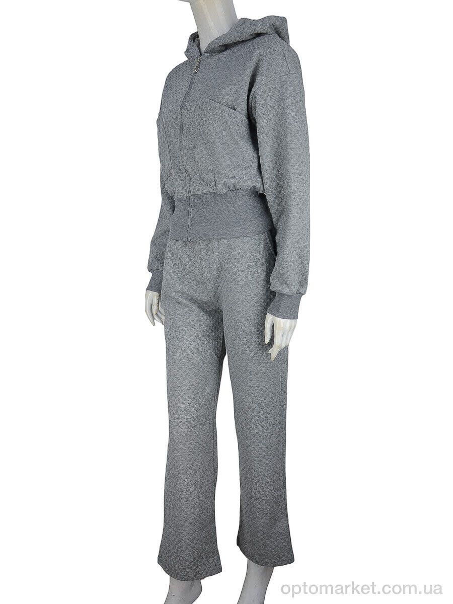 Купить Спортивний костюм жіночі WLT4366 grey Glostory сірий, фото 1