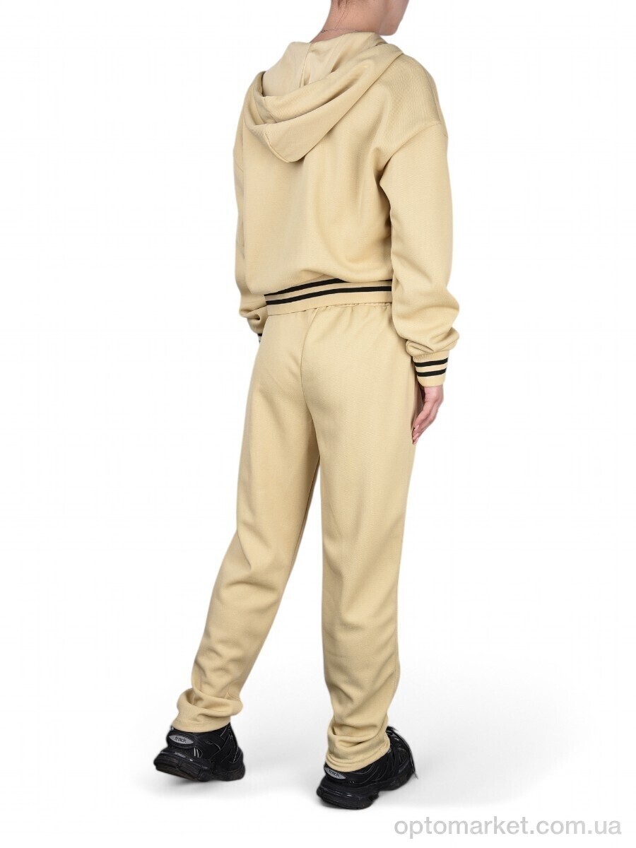 Купить Спортивний костюм жіночі WLT5330 beige Glo-Story бежевий, фото 4