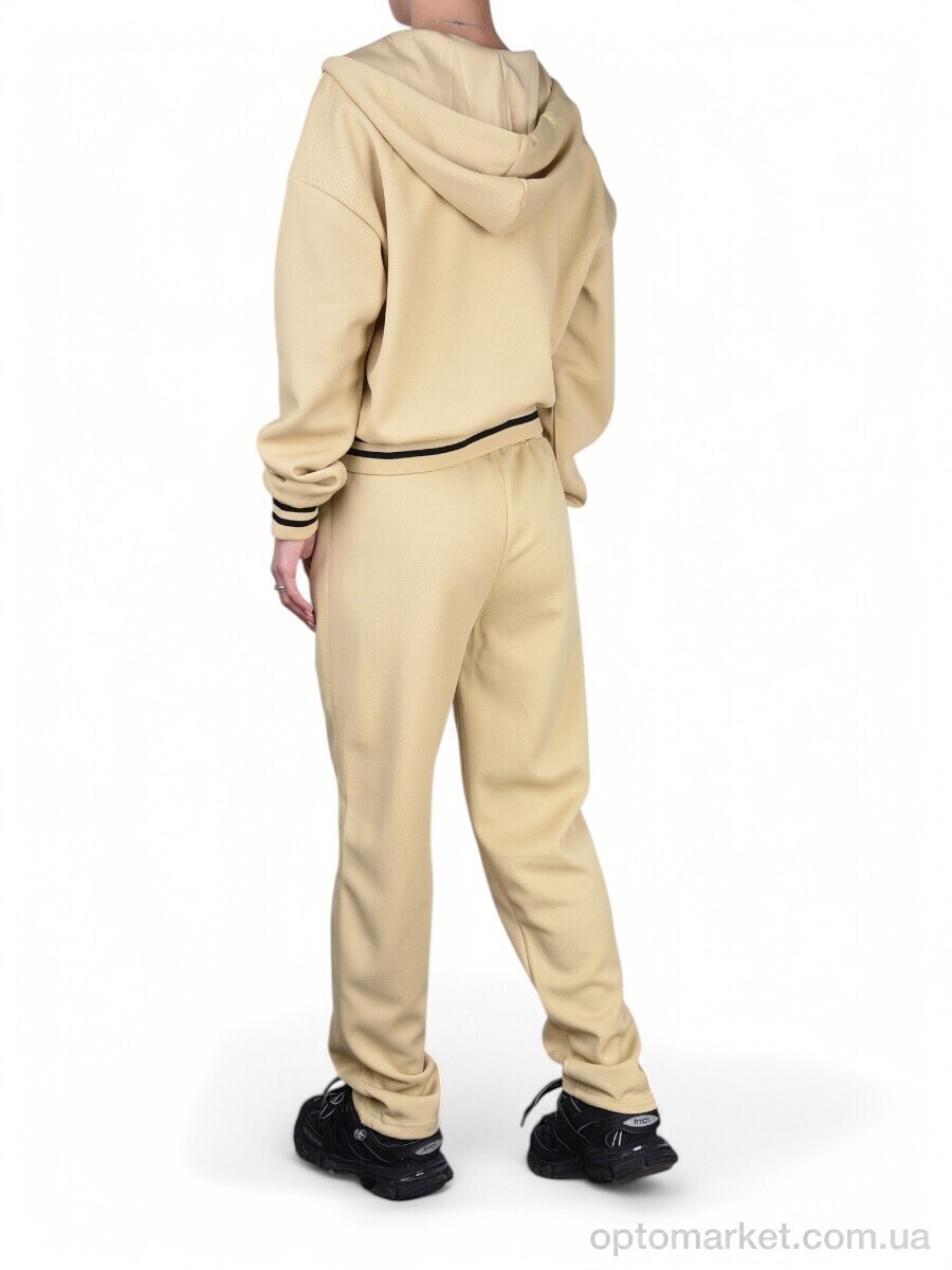 Купить Спортивний костюм жіночі WLT5330 beige Glo-Story бежевий, фото 5