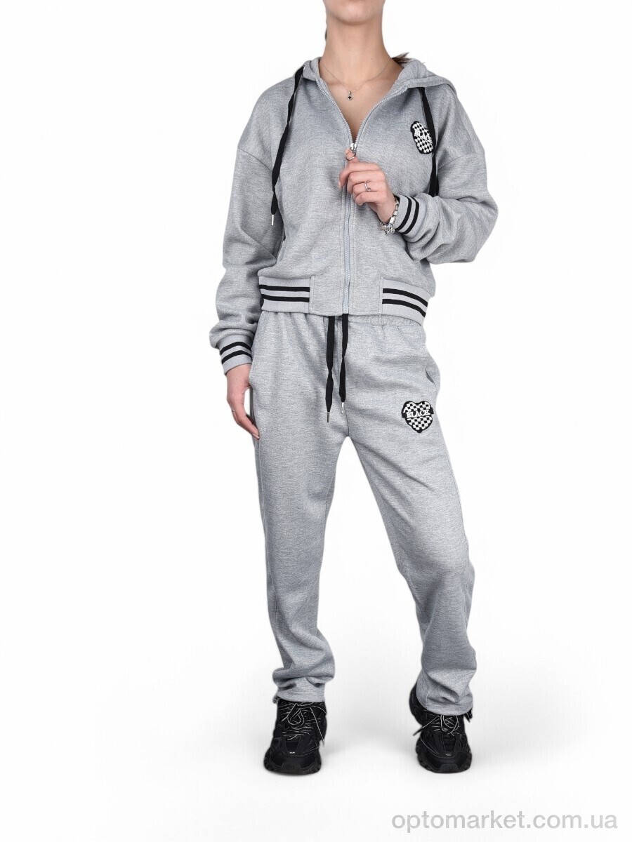 Купить Спортивний костюм жіночі WLT5330 grey Glo-Story сірий, фото 2