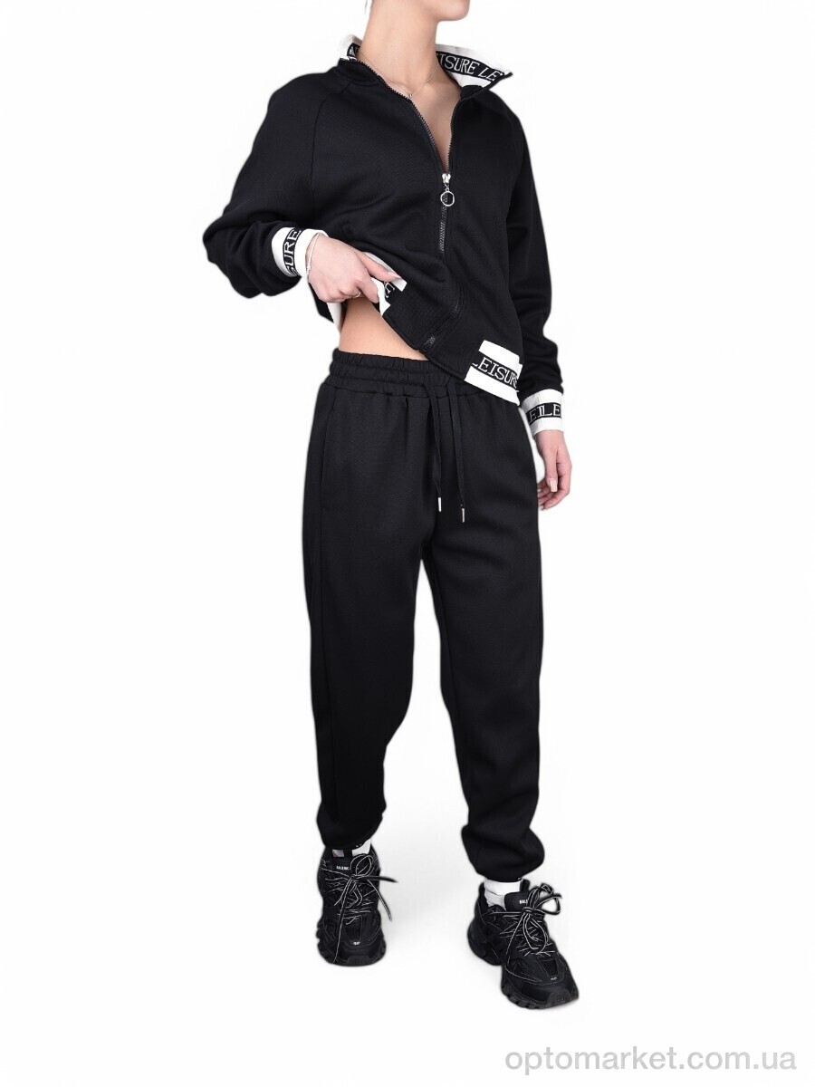 Купить Спортивний костюм жіночі WLT5331 black Glo-Story чорний, фото 2