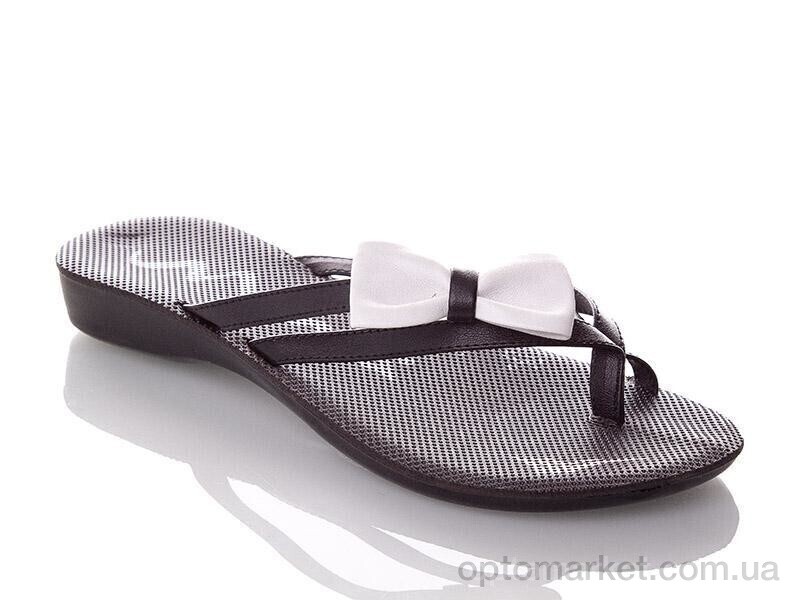 Купить Шльопанці жіночі WMona-black Demur чорний, фото 1