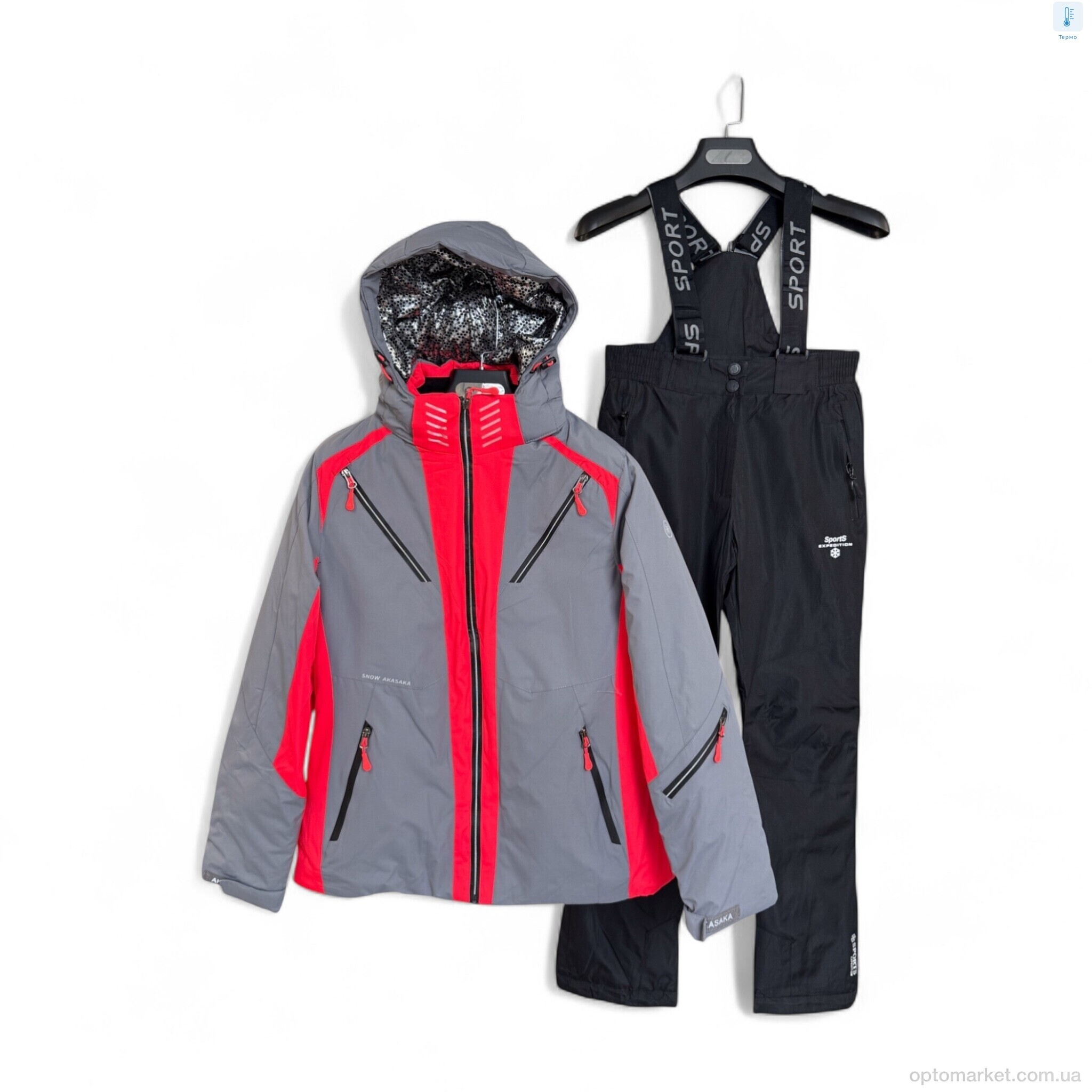 Купить Гірськолижні костюми жіночі WS21100-22 grey SNOW AKASAKA сірий, фото 1