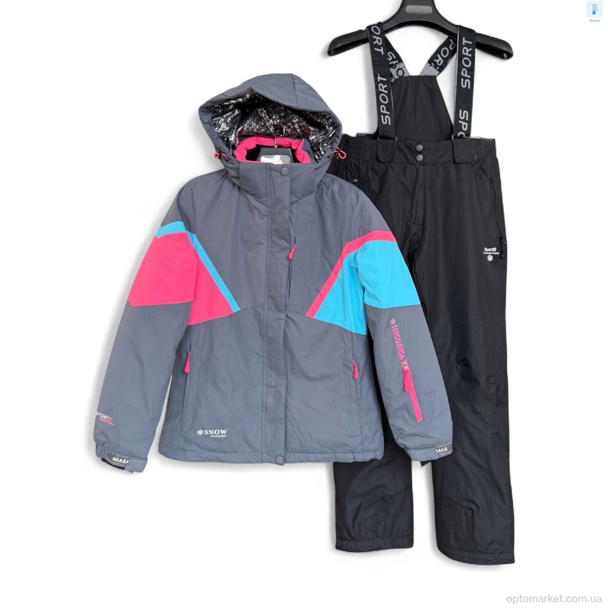 Купить Гірськолижні костюми жіночі WS21102-69 grey SNOW AKASAKA сірий, фото 1