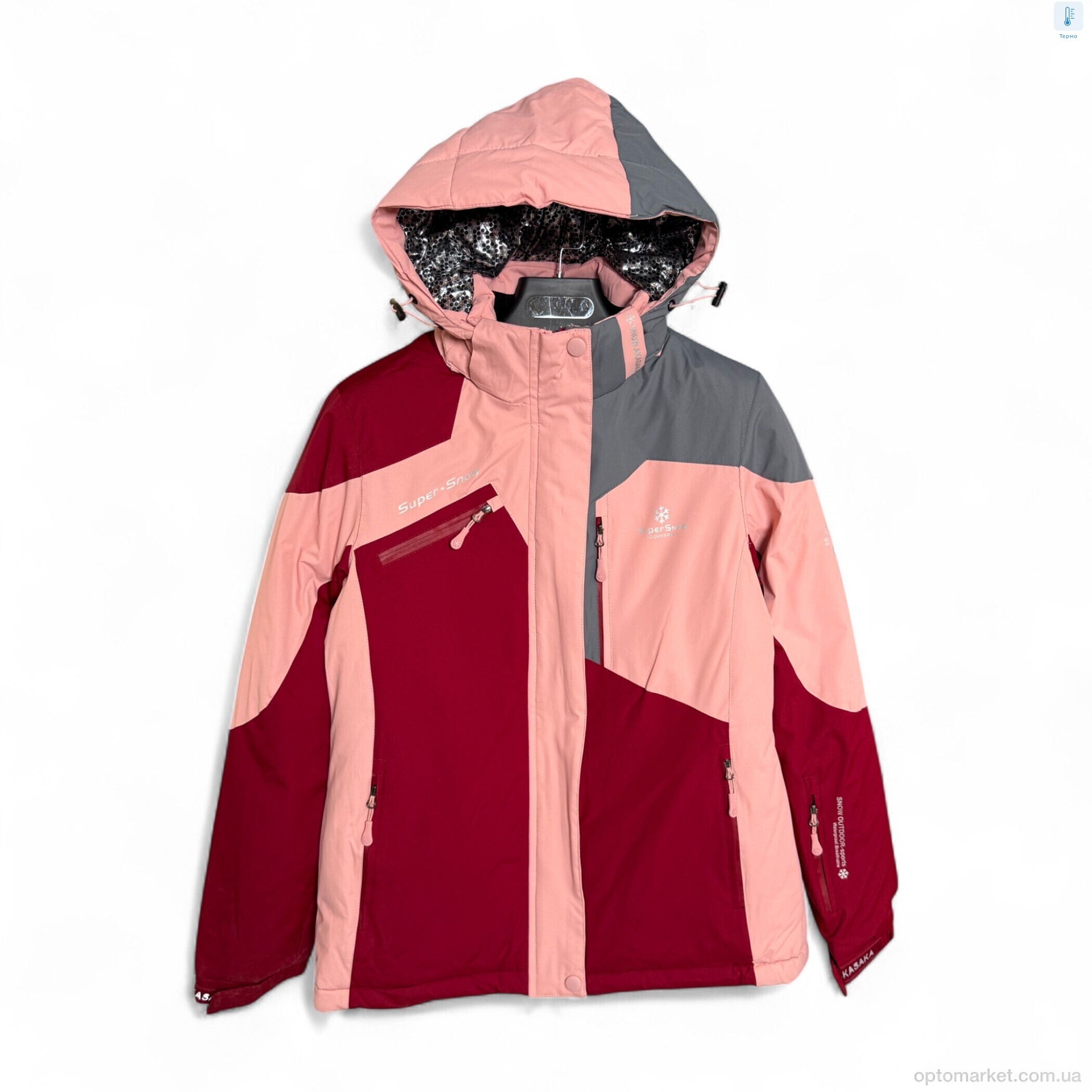 Купить Куртка жіночі WS23152-74 bordo SNOW AKASAKA бордовий, фото 1