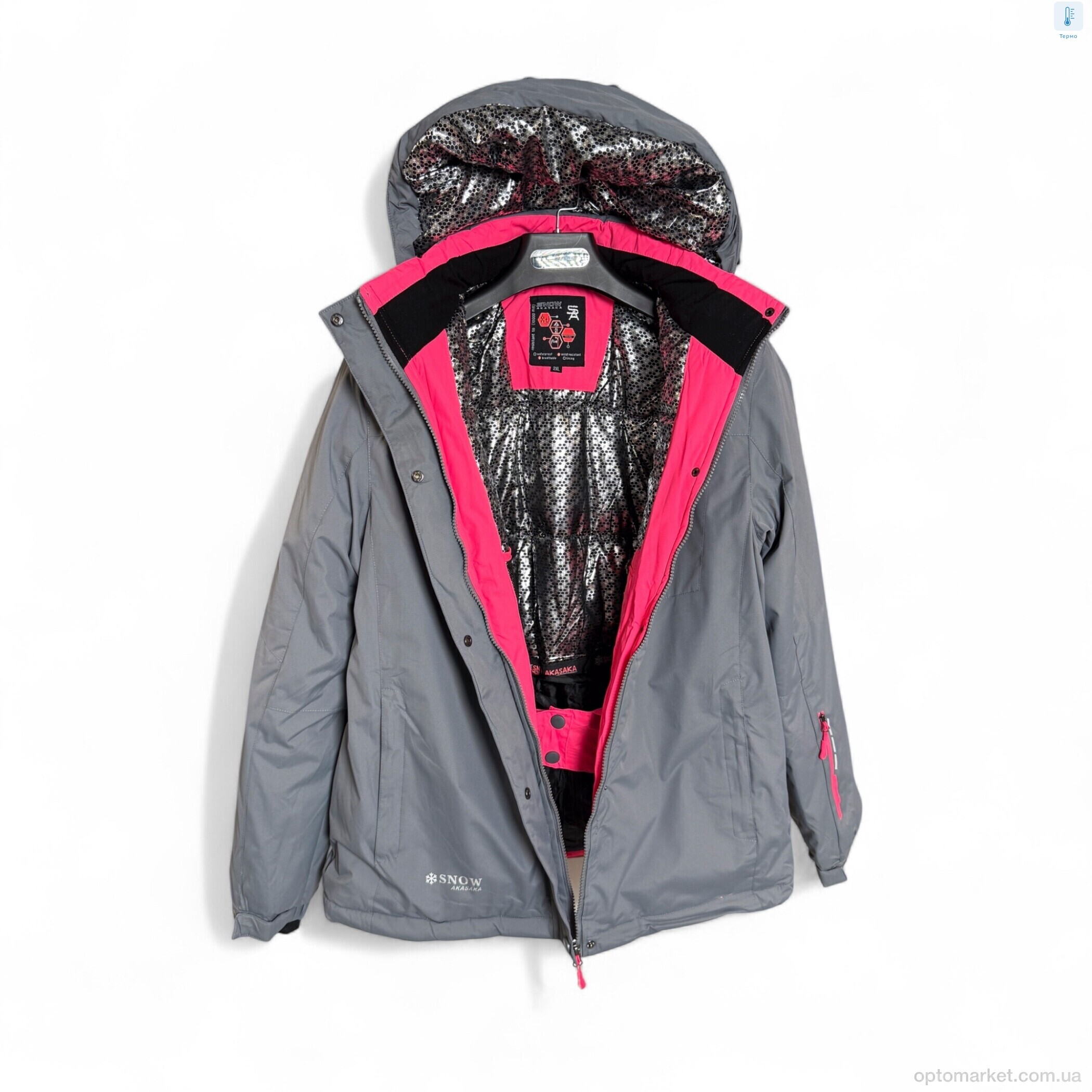 Купить Куртка жіночі WS23158-69 grey SNOW AKASAKA сірий, фото 2