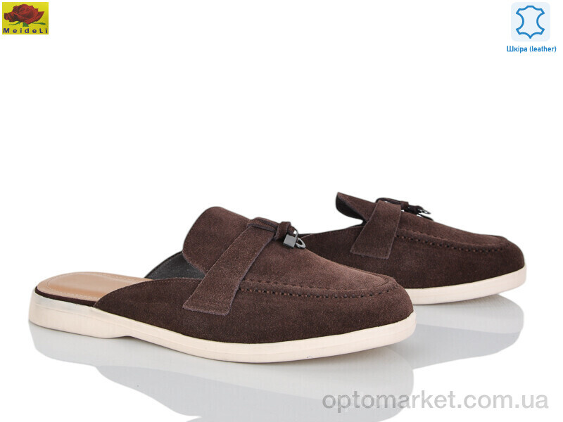 Купить Шльопанці жіночі WTP0109-2 Mei De Li коричневий, фото 1