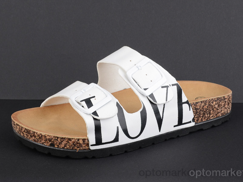 Купить Шлепки женские X1-1 white Hongquan белый, фото 2