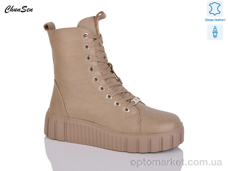 Купить Черевики жіночі X161P-7 Chunsen коричневий, фото 1