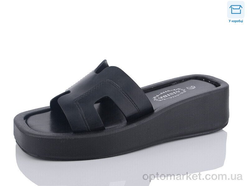 Купить Шльопанці жіночі X33-1 AISIDA чорний, фото 1