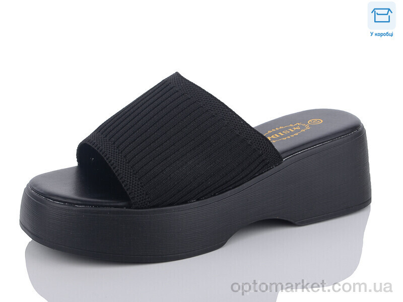 Купить Шльопанці жіночі X35-1 AISIDA чорний, фото 1