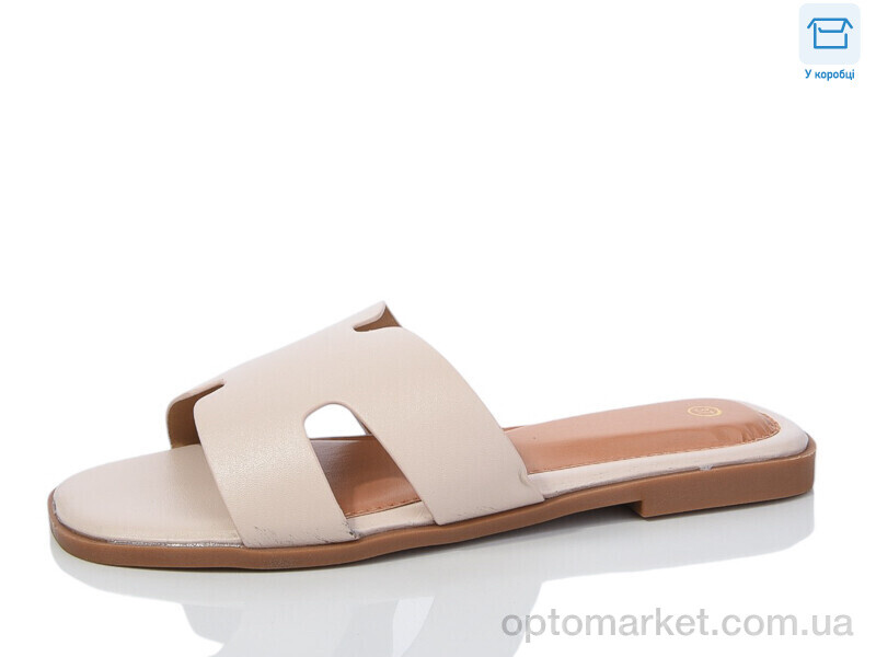 Купить Шльопанці жіночі X37-3 AISIDA бежевий, фото 1