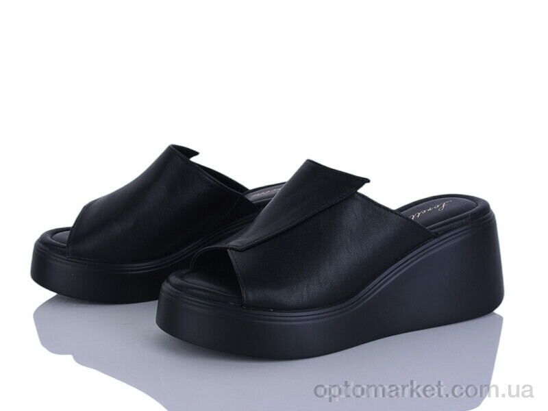 Купить Шльопанці жіночі X374-1 Loretta чорний, фото 1
