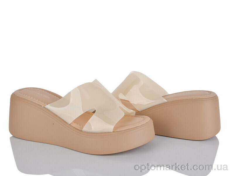 Купить Шльопанці жіночі X385-3 Loretta бежевий, фото 1