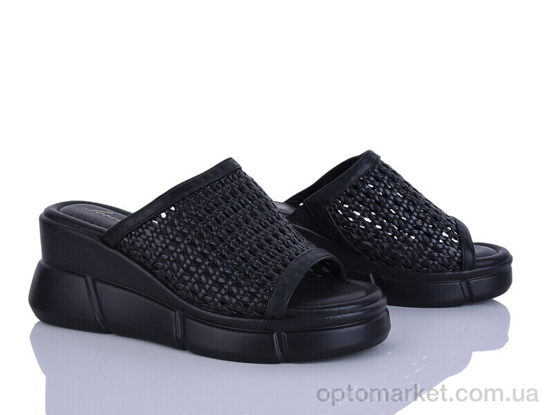 Купить Шльопанці жіночі X386-1 Loretta чорний, фото 1