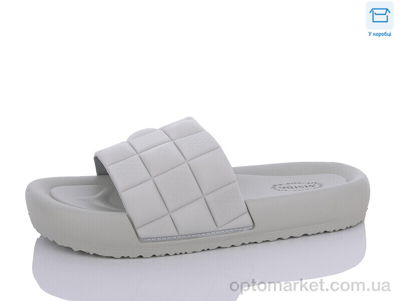 Купить Шльопанці жіночі X43 grey AISIDA сірий, фото 1