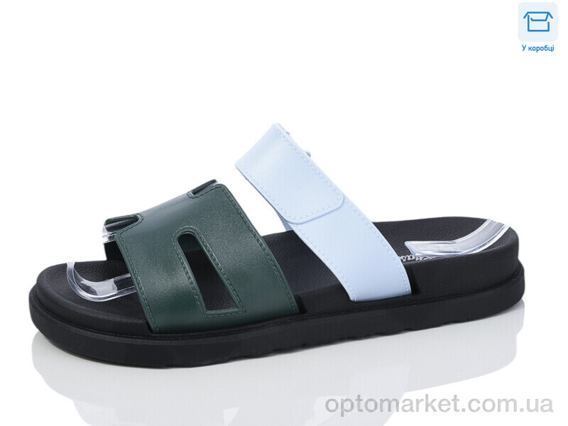Купить Шльопанці жіночі X58-1 Hongquan зелений, фото 1
