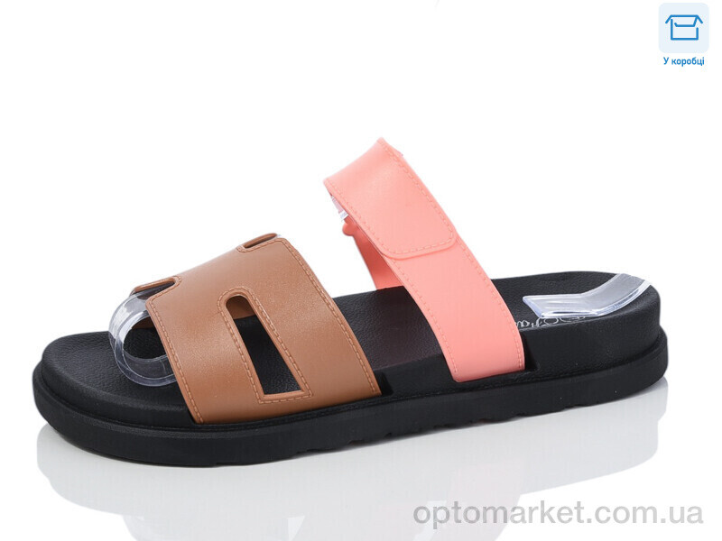 Купить Шльопанці жіночі X58-6 Hongquan коричневий, фото 1