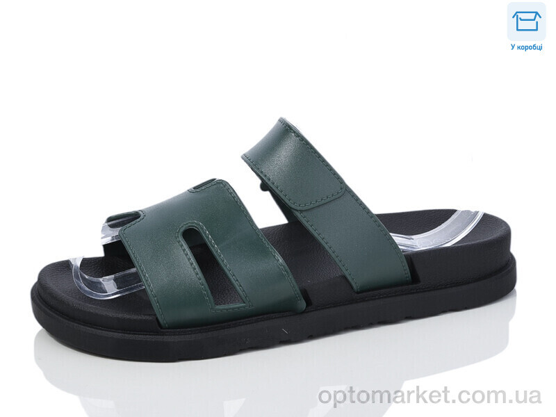 Купить Шльопанці жіночі X59-6 Hongquan зелений, фото 1