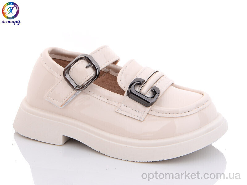 Купить Туфлі дитячі X601-D11 Леопард бежевий, фото 1