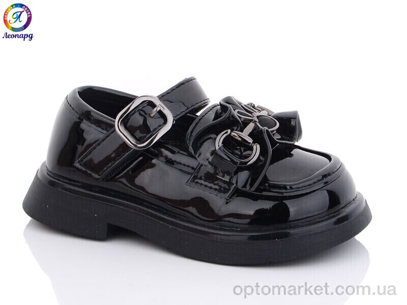Купить Туфлі дитячі X605-D1 Леопард чорний, фото 1