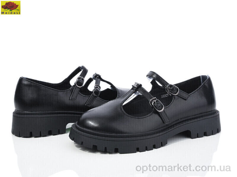Купить Туфлі жіночі X6935-2 Mei De Li чорний, фото 1