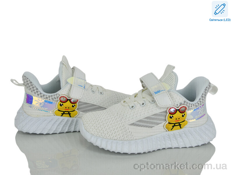 Купить Кросівки дитячі X9F733-4 LED Bessky білий, фото 1