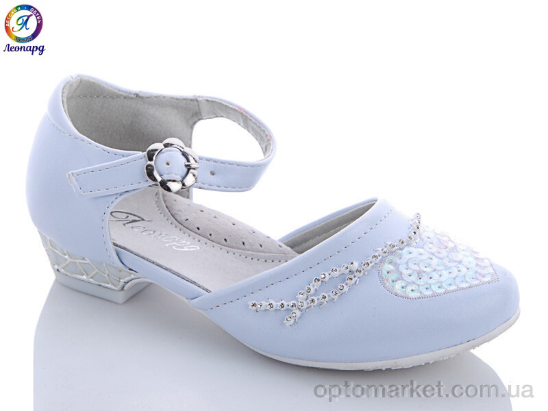 Купить Туфлі дитячі XA53-13 Леопард блакитний, фото 1