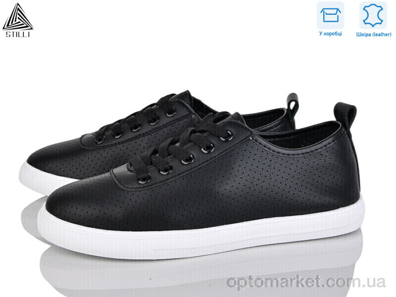 Купить Кросівки жіночі XB140-2 шкіра Stilli чорний, фото 1