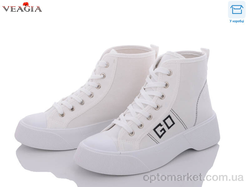 Купить Кеди жіночі XB525-2 Veagia білий, фото 1