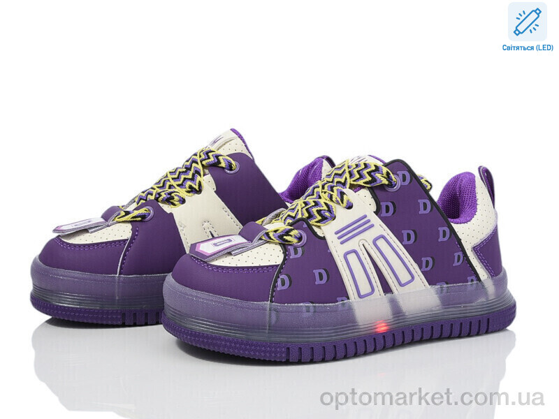 Купить Кросівки дитячі XF01-0704X LED Tom фіолетовий, фото 1