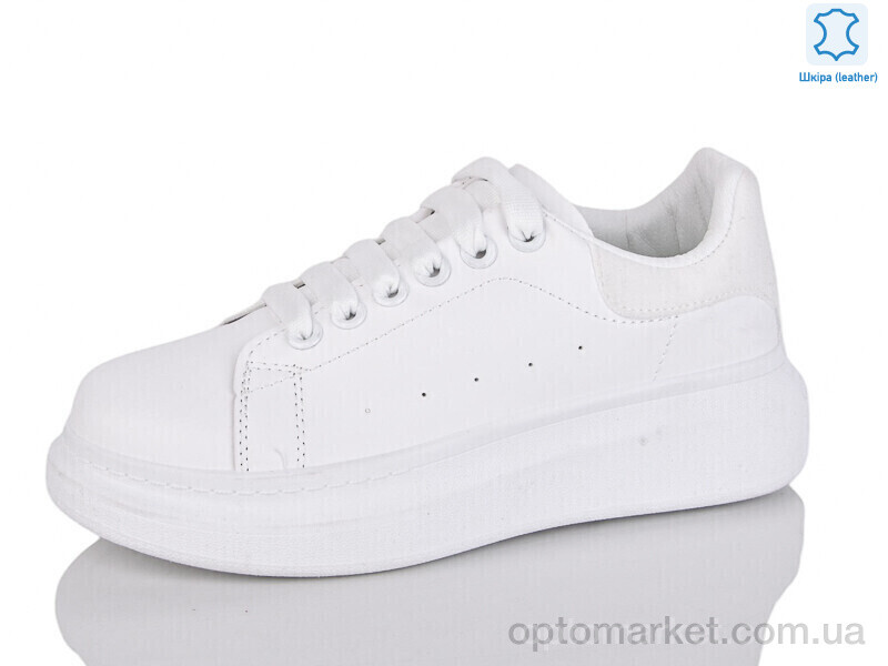 Купить Кросівки жіночі XF01-AA607-13 шкіра Xifa білий, фото 1