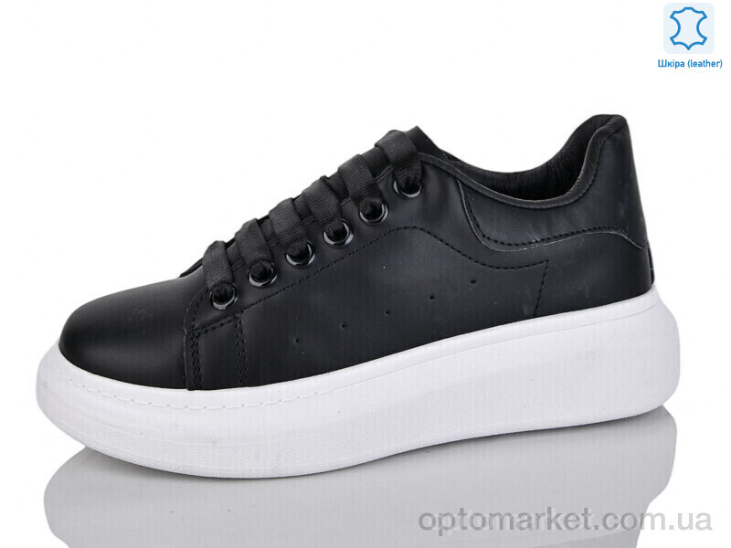 Купить Кросівки жіночі XF01-AA607-4 шкіра Xifa чорний, фото 1