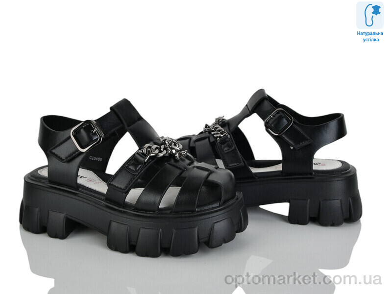 Купить Босоніжки дитячі XF01-C20488-0 JongGolf чорний, фото 1