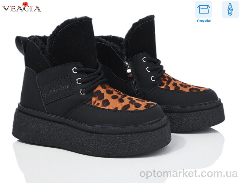 Купить Черевики жіночі XJ50-2 Veagia чорний, фото 1