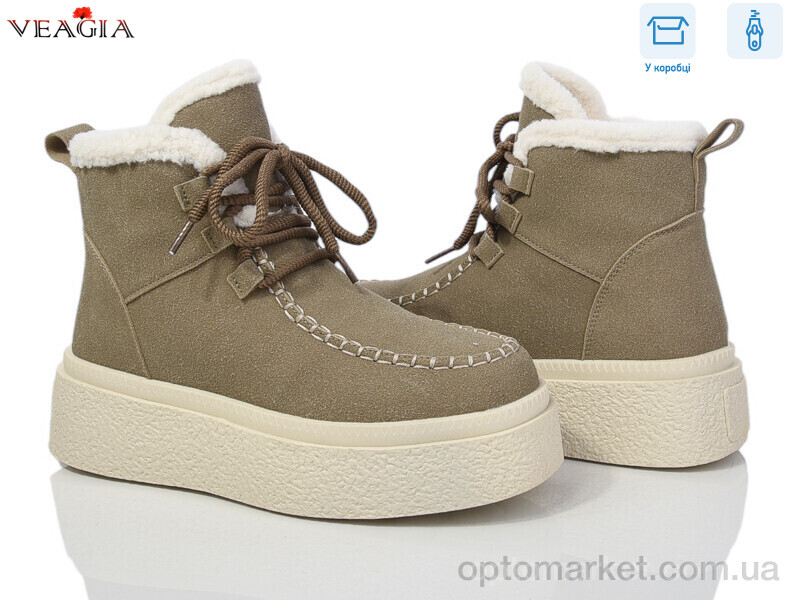 Купить Черевики жіночі XJ51-2 Veagia хакі, фото 1