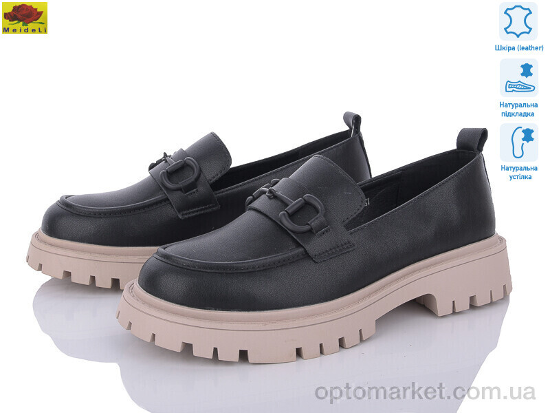 Купить Туфлі жіночі XK69-11 Mei De Li чорний, фото 1