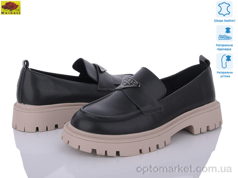 Купить Туфлі жіночі XK69-1 Mei De Li чорний, фото 1