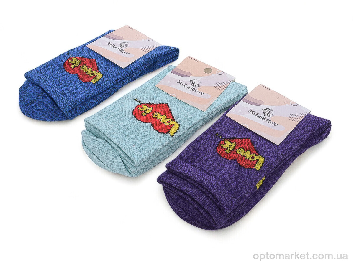 Купить Шкарпетки жіночі XL050 (03915) mix MiLeSKoV мікс, фото 1