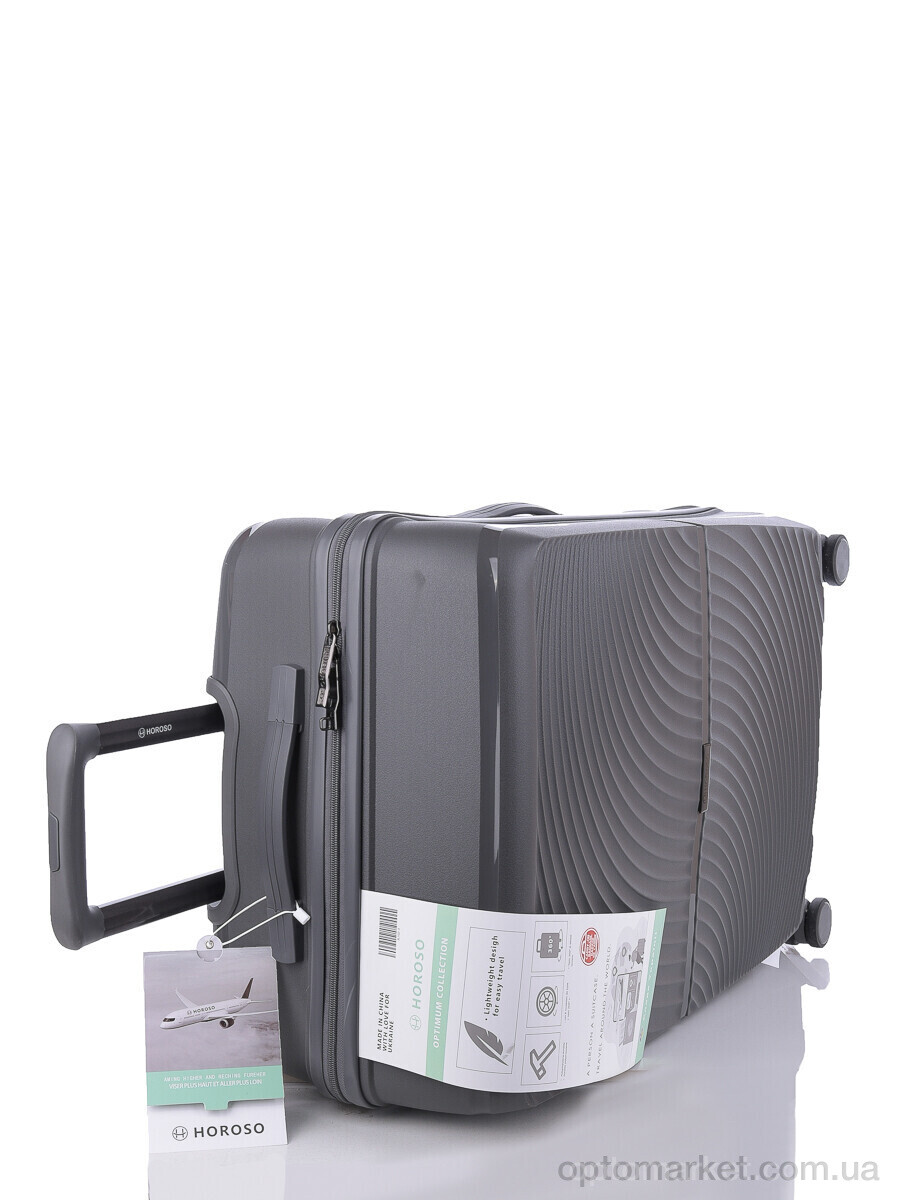 Купить Валіза унісекс XL102-3 d.grey Horoso сірий, фото 2