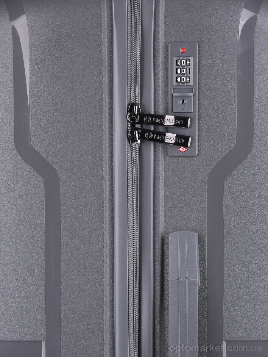 Купить Валіза унісекс XL102-3 d.grey Horoso сірий, фото 3