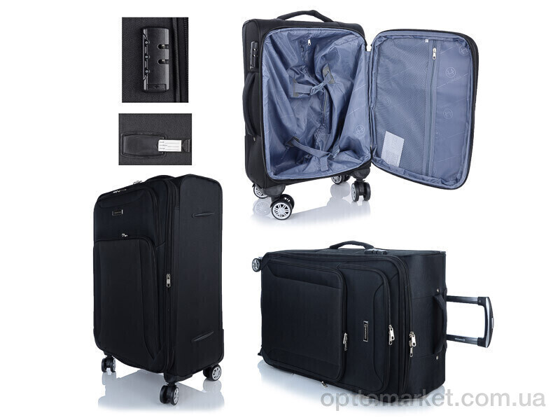 Купить Валіза унісекс XL103-1 black HOROSO HOME чорний, фото 2