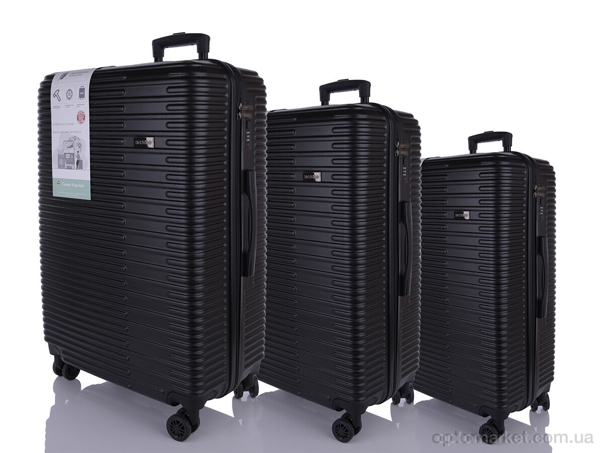 Купить Валіза унісекс XL105-3 black Horoso чорний, фото 1