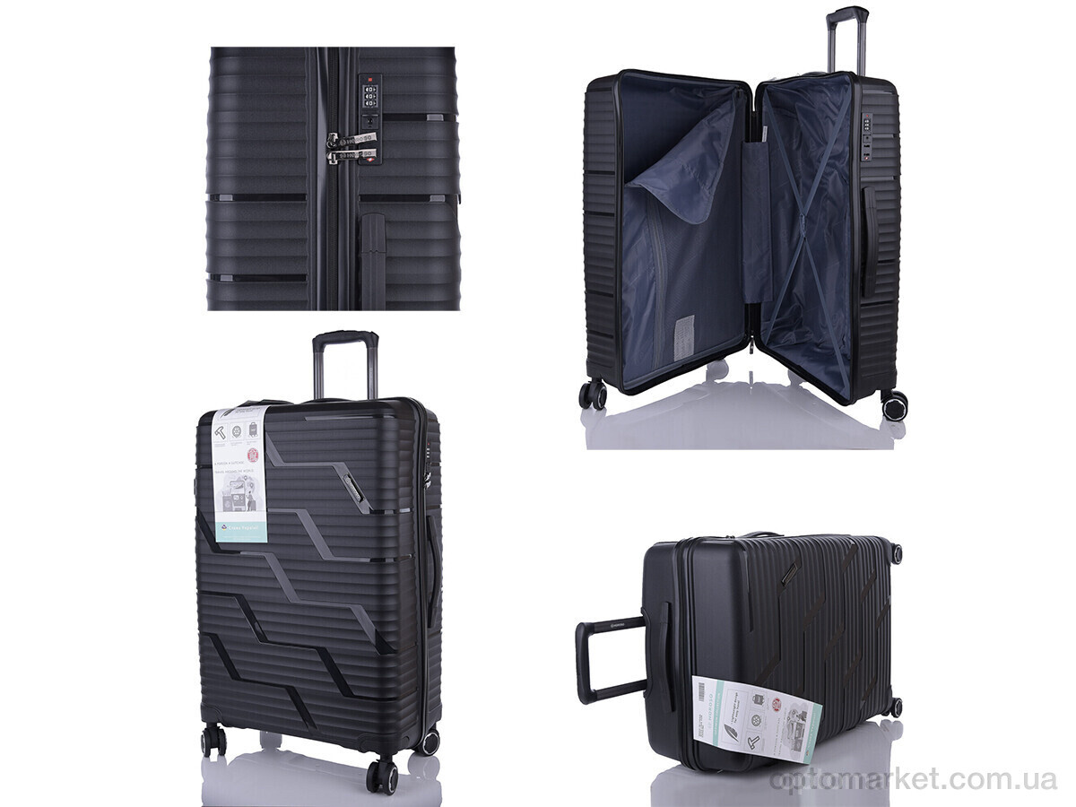 Купить Валіза унісекс XL106-1 black Horoso чорний, фото 2
