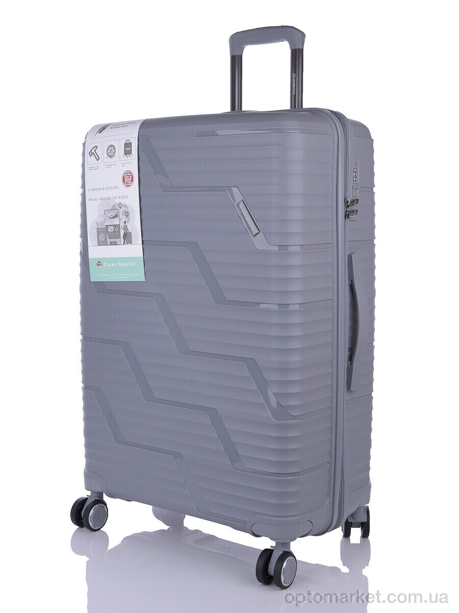 Купить Валіза унісекс XL106-3 grey Horoso сірий, фото 3