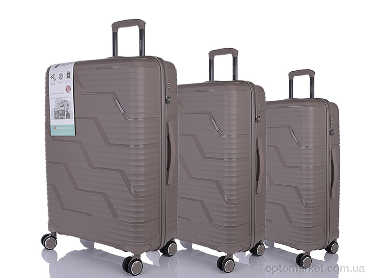 Купить Валіза унісекс XL106-5 champagne Horoso бежевий, фото 1