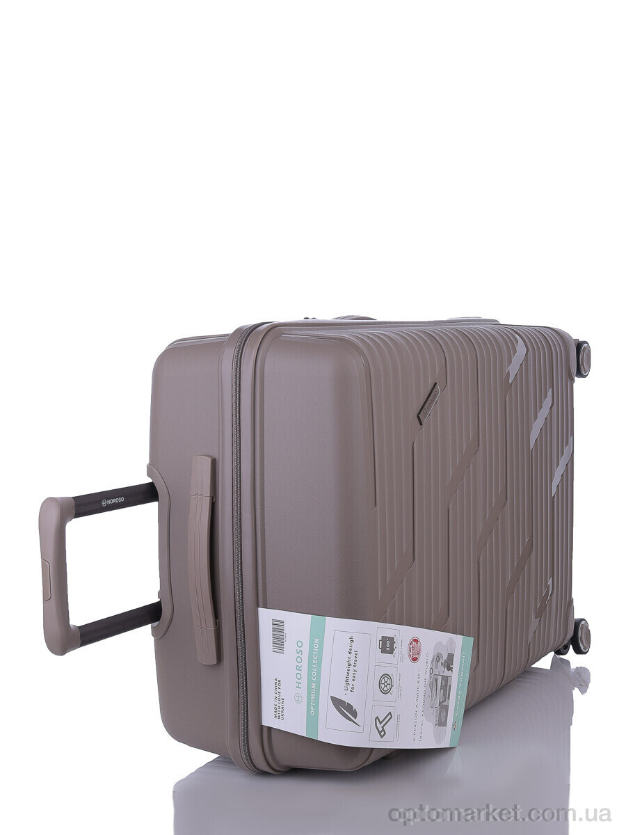 Купить Валіза унісекс XL106-5 champagne Horoso бежевий, фото 4