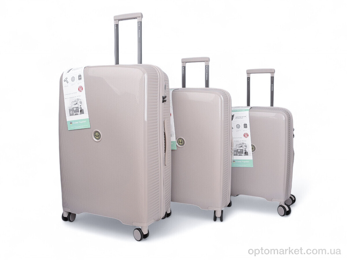Купить Валіза жіночі XL109-2 rice ash Horoso бежевий, фото 1